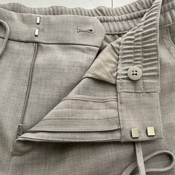 Club Monaco Womens size 4 Wool Blend Elastic Waist Trouser Pants Gray Career - Picture 7 of 10